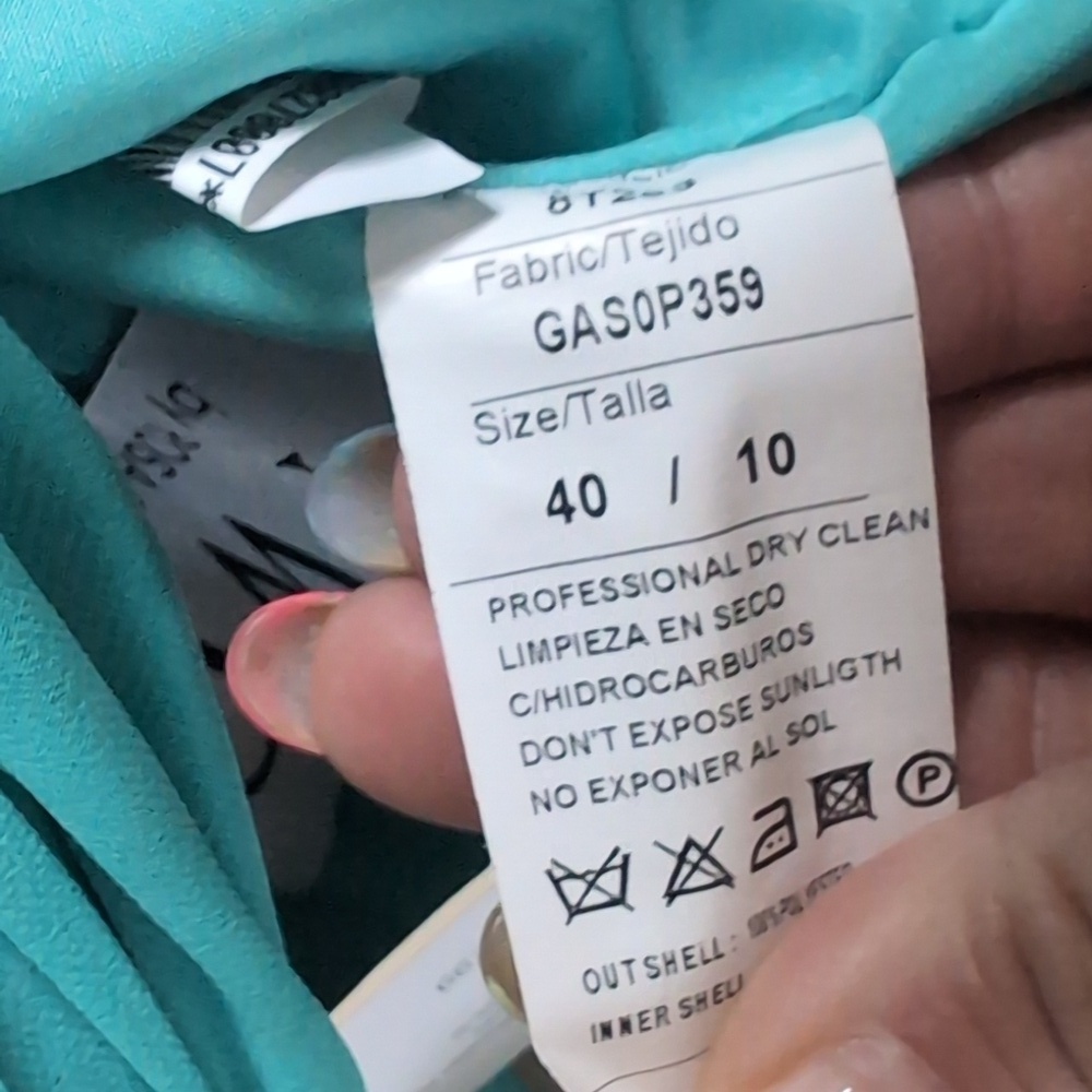 Rosa Clara Mermaid One Shoulder Gown Size 10 - Picture 9 of 13